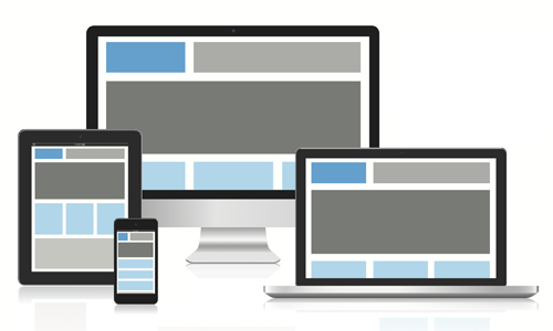 Responsive web design on different screen sizes