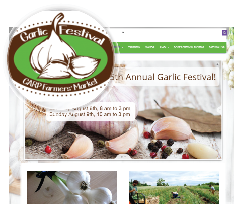 Garlic festival site