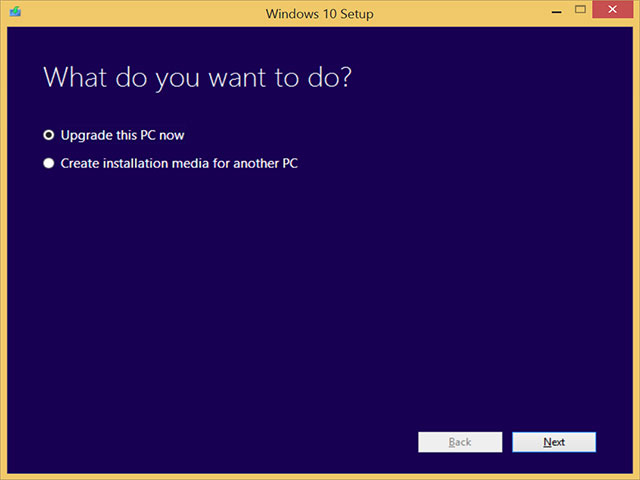 Install Windows 10 step 1