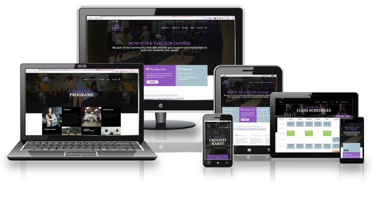 CrossFit Karst Responsive layouts