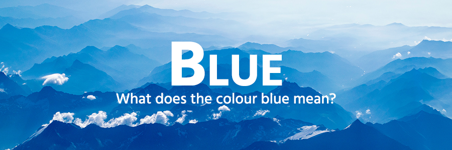 Blue colour example - mountains