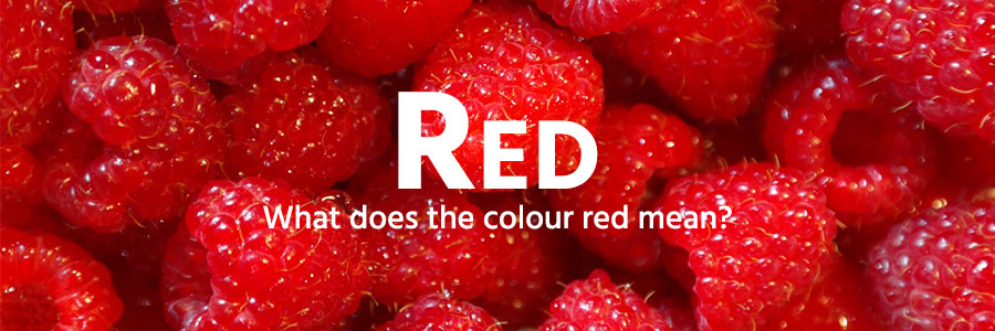 Red colour example - raspberries