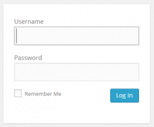 login to your wordpress account